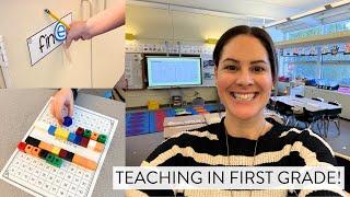 First Grade Teaching Vlog // Words with Silent E, Double Digit Addition & More!