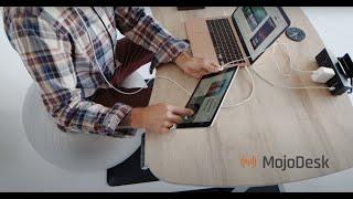 MojoDesk: Electric Sit-Stand Desk with Dual Motor, 3-Stage Frame + Progammable Hand Control