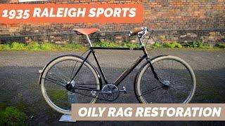 1935 Raleigh Sports Tourist - Vintage Bicycle "Oily Rag" Restoration