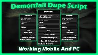 *OP* Demonfall Dupe Script | Dupe Items, Infinite Coins | Working On Mobile And PC | No Key, No Lag