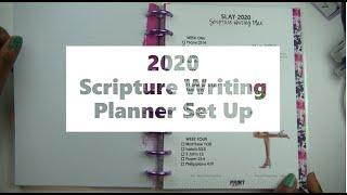 Vlogmas Day 18 || 2020 Scripture Writing Planner Set Up || ft. Print Pray Slay