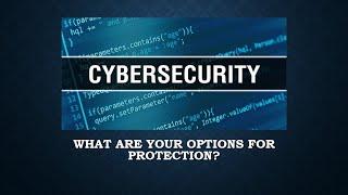 CYBERSECURITY - WHAT ARE YOUR OPTIONS FOR PROTECTION?