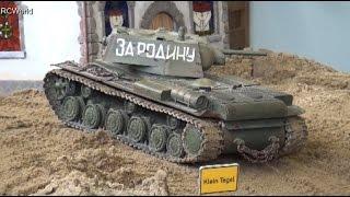 KV 1 КВ-1 KW-1 RC Tank Panzer  Treffpunkt Modellbau Paaren im Glien 2016 Modellbaumesse