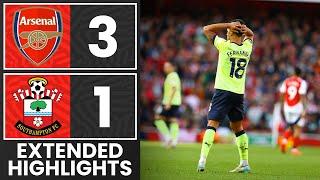 EXTENDED HIGHLIGHTS: Arsenal 3-1 Southampton | Premier League