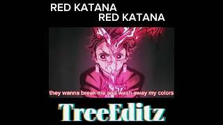 Tanjiro's Red Katana  #edit #redkatana #demon @TreeEditz-b4v