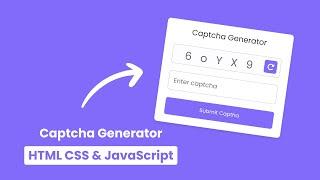 Captcha Generator in HTML CSS & JavaScript