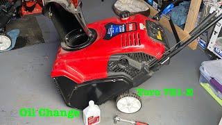 Toro 721 E Snow blower oil change