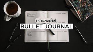 Minimalist BULLET JOURNAL Setup | For Productivity + Organization