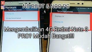 How to Unlock 4G at MIUI 9 Redmi Note 3 PRO - Cara Mengembalikan Unlock FIX 4G