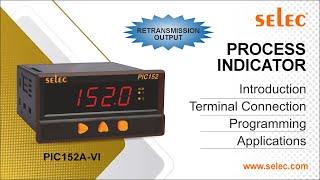 Selec Process Indicator PIC152A-VI : Introduction | Terminal Connection | Programming | Applications