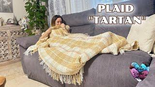 CROCHET BLANKET INCREDIBLE PATTERN! NO ONE WILL BELIEVE YOU DID IT YOURSELF TARTAN