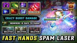 EPIC 30KILLS FAST HAND SPAM LASER MID Tinker | Crazy Burst Damage Build | 100% Show no Mercy DOTA 2