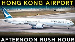 HONG KONG AIRPORT - Plane Spotting | Afternoon RUSH HOUR