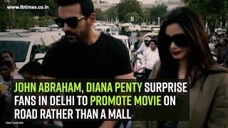 John Abraham explains why he chose to promote movie on road rather than a mall