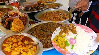 Incredible Bangladesh! World Record Cheap Food Rice +10 Types Of Veg Curry 27 rs Only #StreetFood