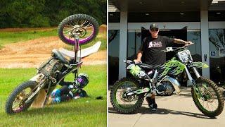 Crashed The Retro Bike | Gifted Monster My First Custom Dirtbike!