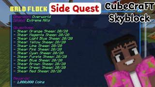 BALD FLOCK (Side Quest ) CubeCraFT Skyblock - MineShaqubYT