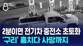 2분이면 전기차 충전소 초토화…'구리' 훔치다 사망까지 / SBS 8뉴스