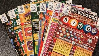 £30 Mix of UK Allwyn National Lottery Scratch Cards, £3s Vs £5s