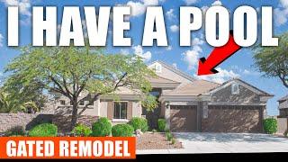 Single Story Home for Sale Las Vegas | NO REAR Neighbors w/ POOL | Remodeled 3000sqft GATED in 89052