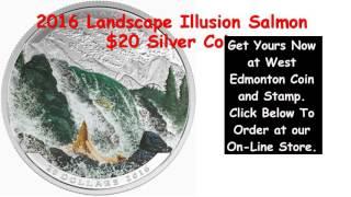 2016 Landscape Illusion Salmon $20 Silver Coin