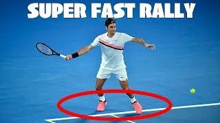 【テニス】【伝説】一歩も下がらない…！？フェデラーの超高速ラリー！【神業】Roger Federer Super Fast Rally