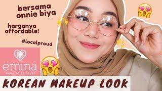 ONNIE BIYA ASAL JAWA :P EMINA ONE BRAND KOREAN MAKEUP TUTORIAL!