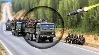 Heavy Clash in Ukraine | Huge North Korean Tank Convoy Ambushed by Special Forces