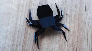 Origami spider | Оригами паук из листа бумаги | 折り紙　クモ