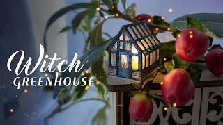 DIY Miniature greenhouse  Mini secret garden | Witch dollhouse | Tutorial and template