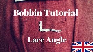 Bobbin lace - how to make angles (ENG)