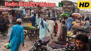 City Life In Sindh || Motorcycle Tour Karachi Chowk Badin to Mobile market || 1080 Hd Video