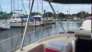 Irwin 37 Sailboat Tandem Tow into Gulfport Marina -Gulfport, FL