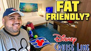 Are Disney Cruise Line Staterooms FAT FRIENDLY? Standard Inside Stateroom Disney Wish 2023