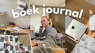 boek journal updaten ️ (juli + aug wrap up, statistieken invullen en herfst tbr)