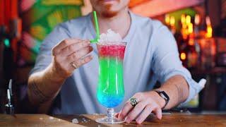 Mermaid On The Beach - Colourful Crushed Ice Cocktail | Delightful Drinks