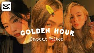 Golden Hour Aesthetic CapCut Filter | capcut editing tutorial