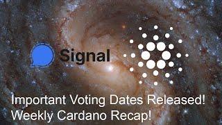 Important voting dates! Cardano Stable Coin, Plutus Playground, ADA signal app! | Weekly Recap