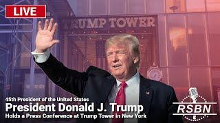 LIVE REPLAY: President Trump Holds a Press Conference at Trump Tower in New York - 9/26/24