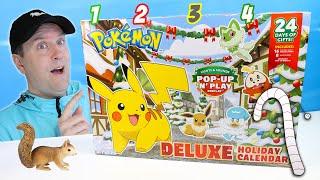 Pokemon Deluxe Holiday Calendar Pop Up Display Advent 2024 Review