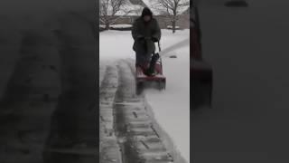 How to Use a Snow Blower #shorts