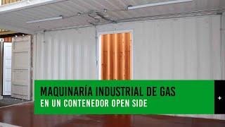 Contenedor OPEN SIDE para MAQUINARÍA INDUSTRIAL | CONTENEDORES MAS+