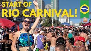 Rio Carnival 2025  INSANE Bloco Street Party with over 50,000 People!