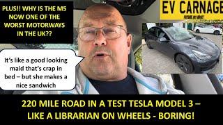 TESLA MODEL 3 220 MILE ROAD TRIP - WITH A STARTLING ANALOGY!!!