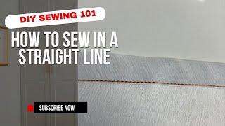 How to sew in a straight line || perfect straight line stitch