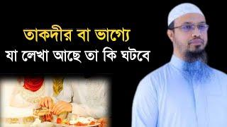 তাকদীর বা ভাগ্যে যা লেখা আছে তা কি ঘটবে?  তাকদীরের প্রতি বিশ্বাস, তাকদীরের প্রতি ঈমান