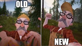 Hello Neighbor 2 Jumpscares - OLD VS NEW Comparison