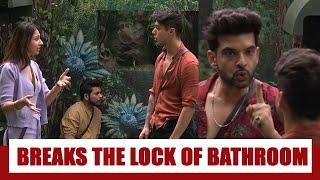 Bigg Boss 15 Update:Pratik Sehajpal breaks the lock of bathroom while Vidhi Pandya was taking shower