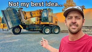 I bought a 50,000 pound excavator on eBay and try to drive it home