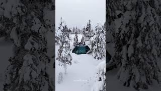 Would you stay in this glass igloo in Lapland? ️ #lapland #finland #hotel